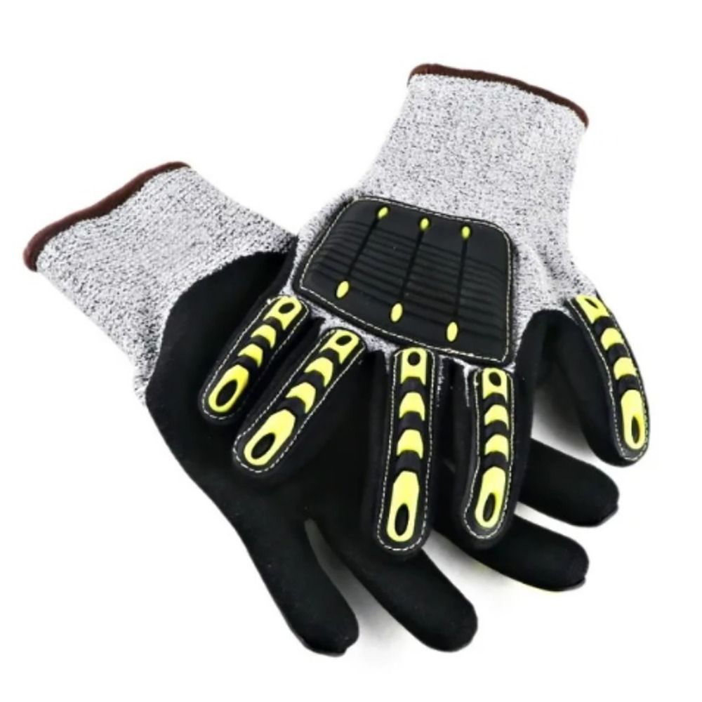 1Pair Anti-vibration Protectio - Nitrile Mechanic Glove reseña y precio