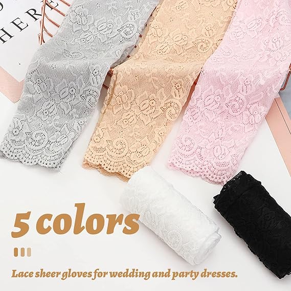 New 1Pair Sexy Lace Hollow-Out - Fingerless Glove Knit reseña y precio