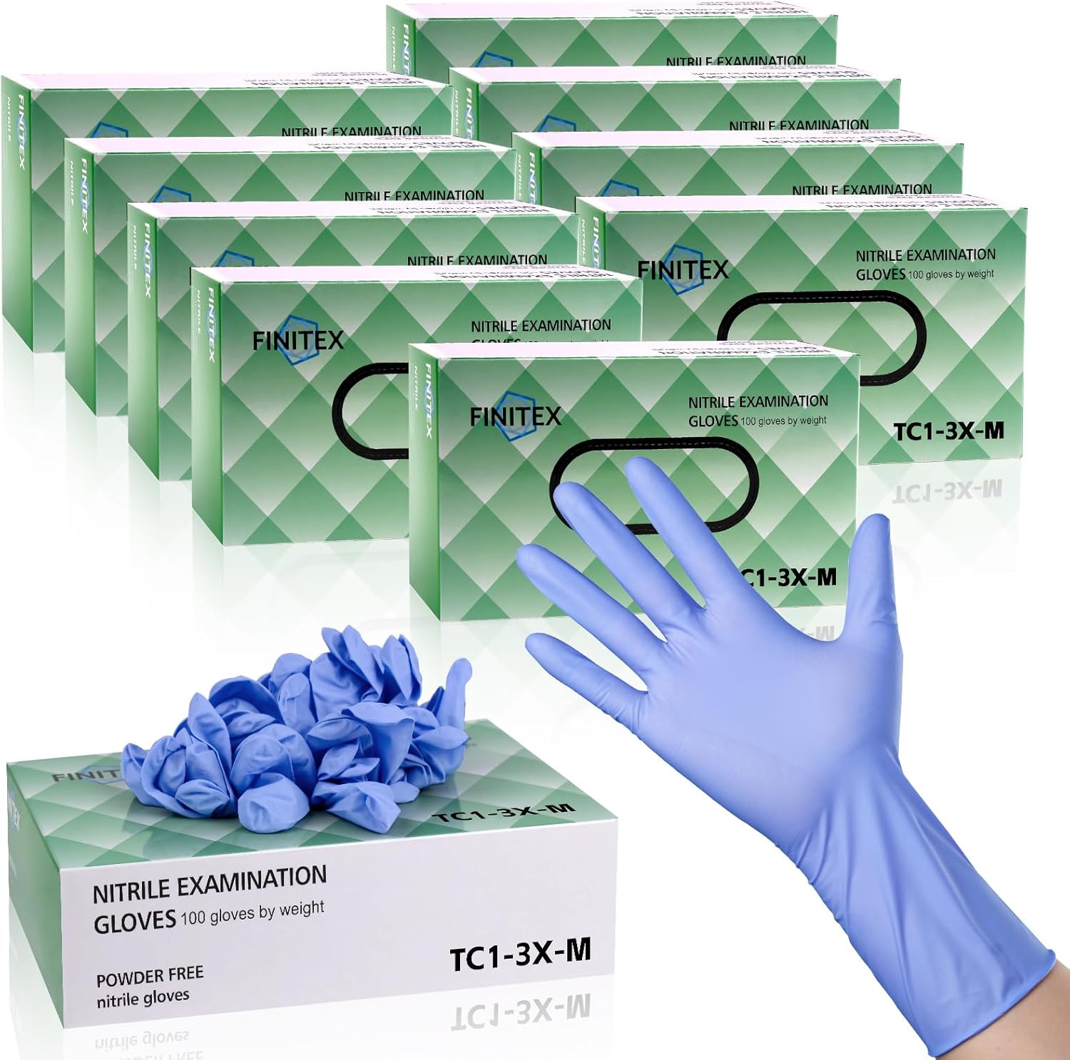 Nitrile Disposable Gloves Ice  - Exam Glove Nitrile reseña y precio