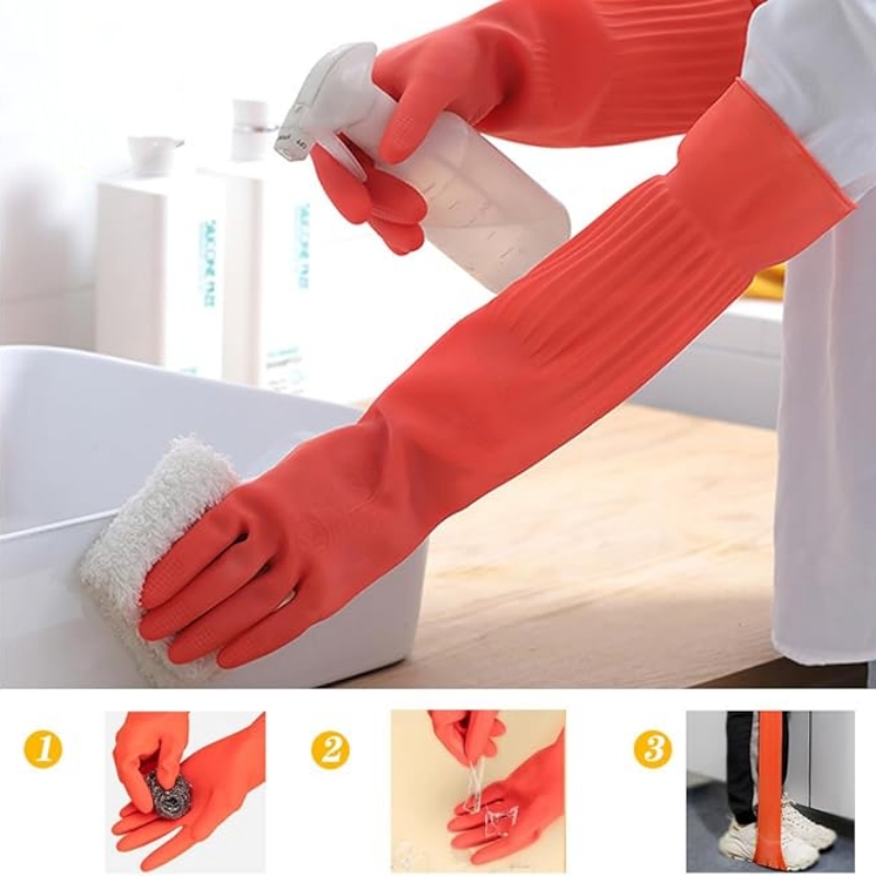 45CM Extra-Long Rubber Cleanin - Dish Glove Rubber reseña y precio