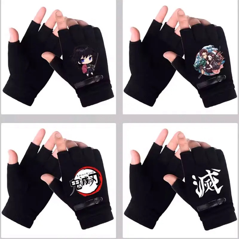 Anime Demon Slayer Student Hal - Fingerless Glove Knit reseña y precio