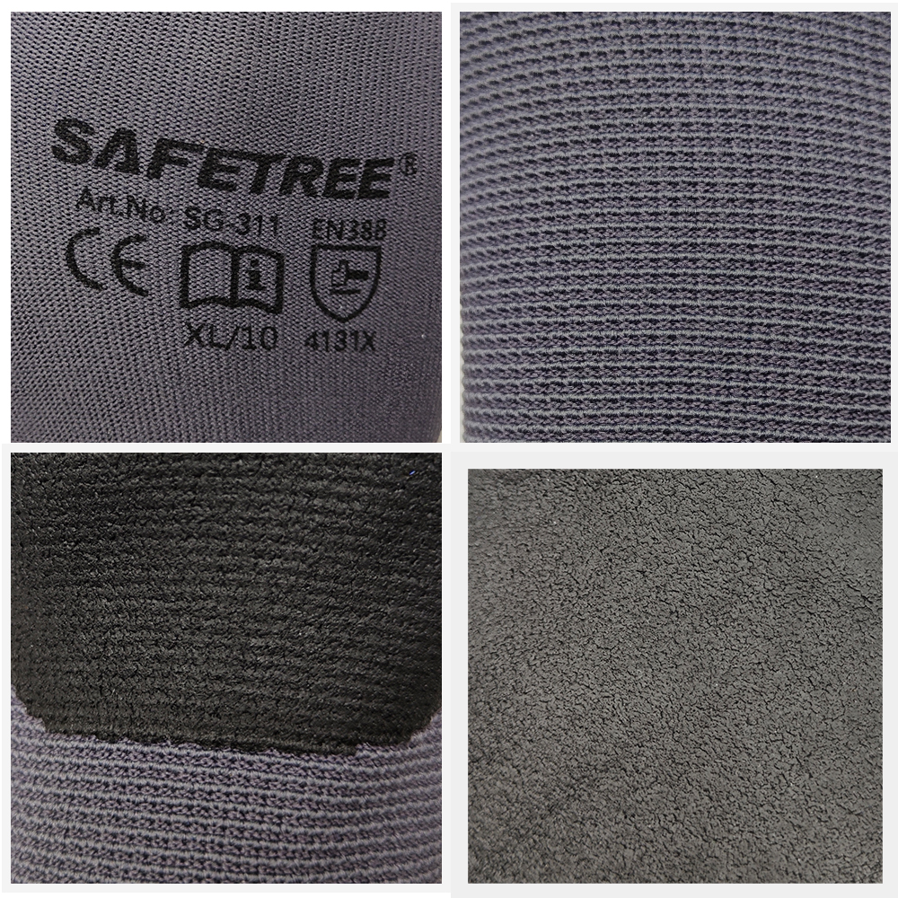 SAFETREE 10Pairs CE  Nylon Saf - Nitrile Mechanic Glove reseña y precio