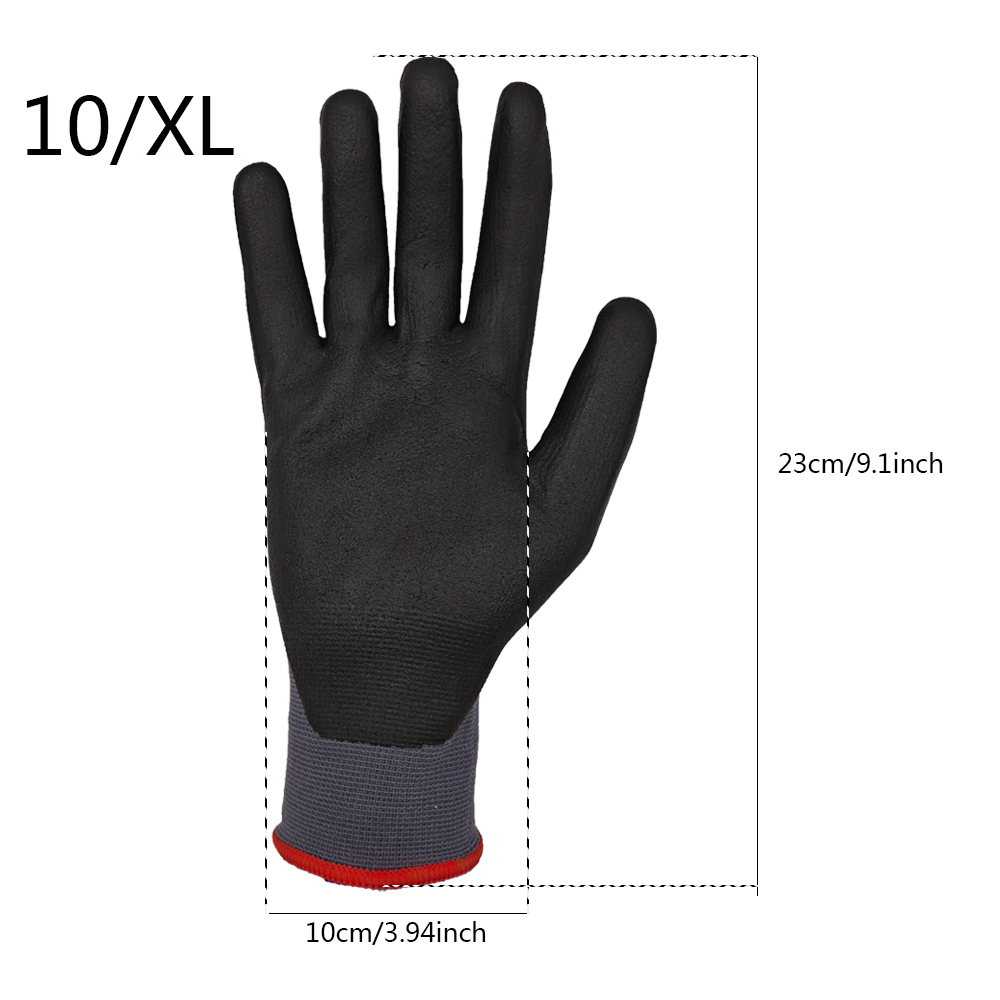 SAFETREE 10Pairs CE  Nylon Saf - Nitrile Mechanic Glove reseña y precio