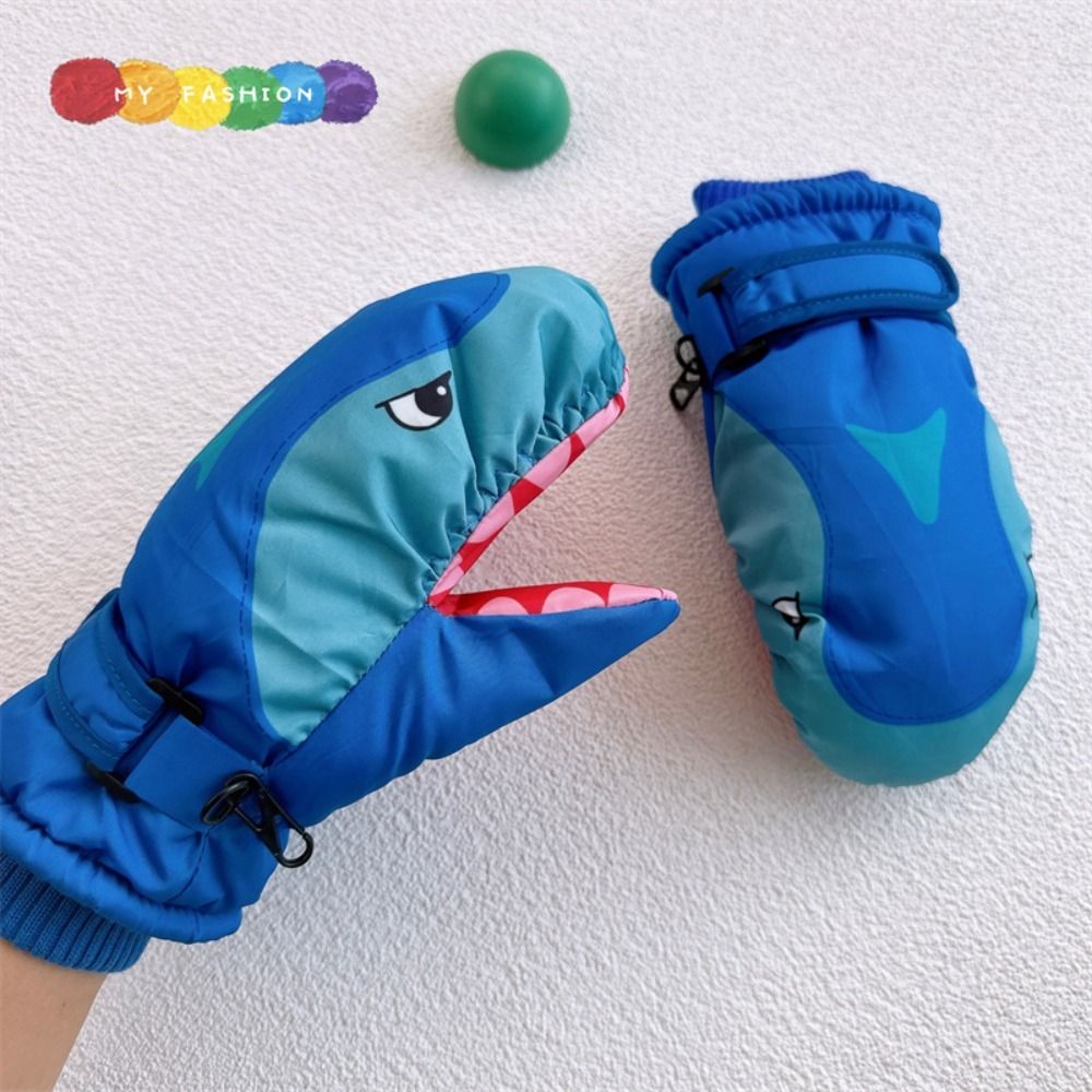 Cartoon Children Ski Gloves Wa - Ski Glove Waterproof reseña y precio