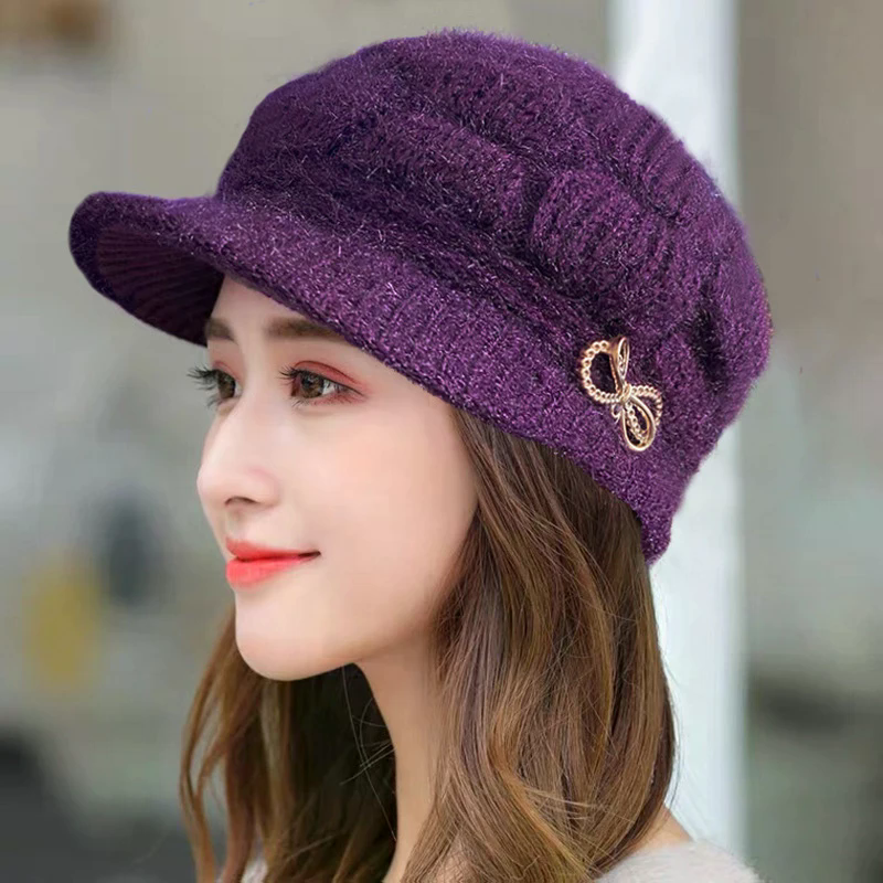 Winter Warm Hat Knitted Hat Ca - Wool Glove Lined reseña y precio