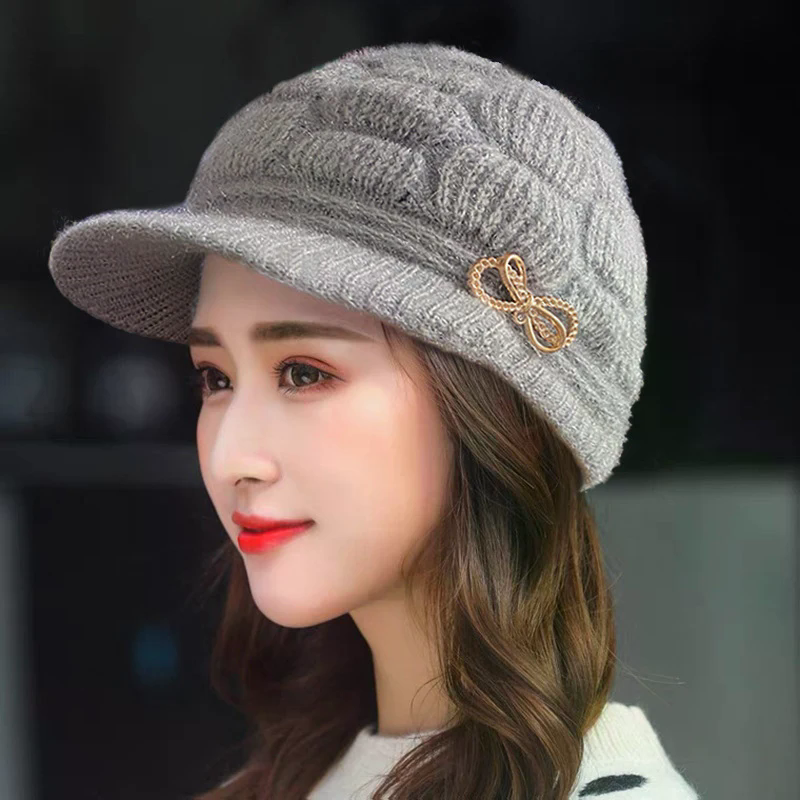 Winter Warm Hat Knitted Hat Ca - Wool Glove Lined reseña y precio