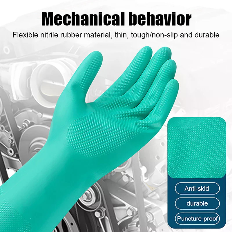 For Gardening Chemical Paintin - Nitrile Mechanic Glove reseña y precio