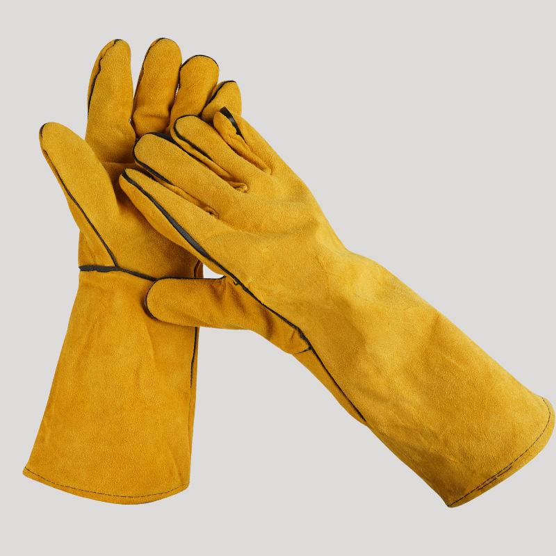1 Pair 40Cm Welding Leather Gl - Cut Resistant Glove reseña y precio