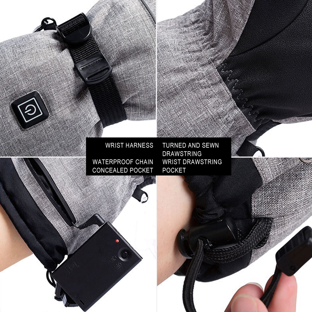 Electric Heated Gloves Men Wom - Ski Glove Waterproof reseña y precio