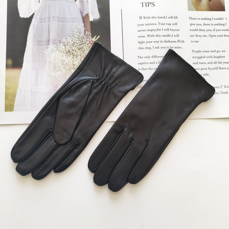New Ladies Sheepskin Gloves Ou - Leather Driving Glove reseña y precio