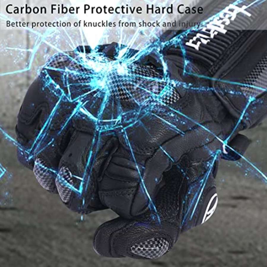 Motorcycle gloves for powerspo - Motorcycle Glove Knuckle reseña y precio
