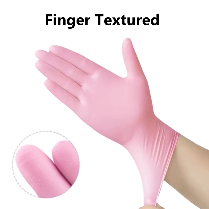 20/50/100PCS Pink Nitrile Disp - Latex Disposable Glove reseña y precio