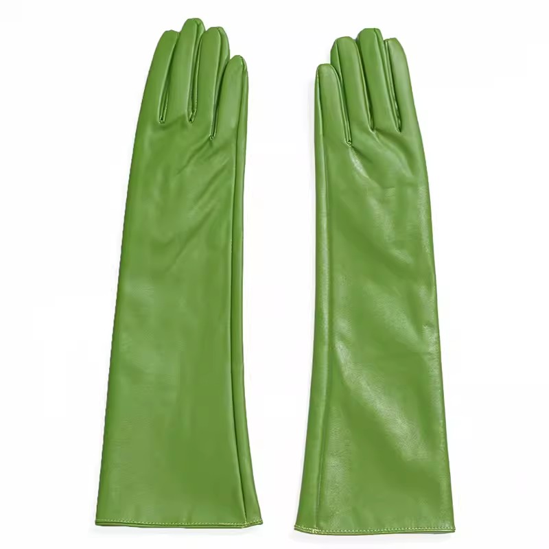 Women's Elegant Fashion Long P - Leather Driving Glove reseña y precio