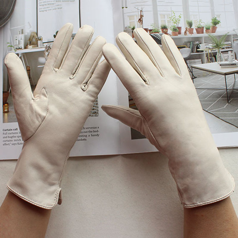 Women's Color Sheepskin Leathe - Leather Driving Glove reseña y precio