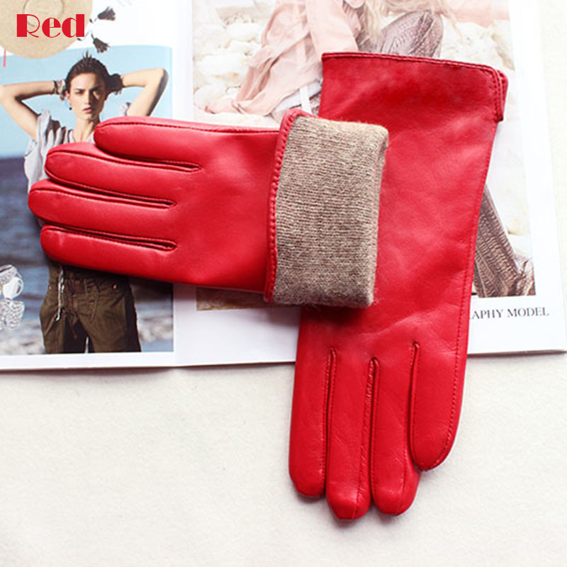 Women's Color Sheepskin Leathe - Leather Driving Glove reseña y precio