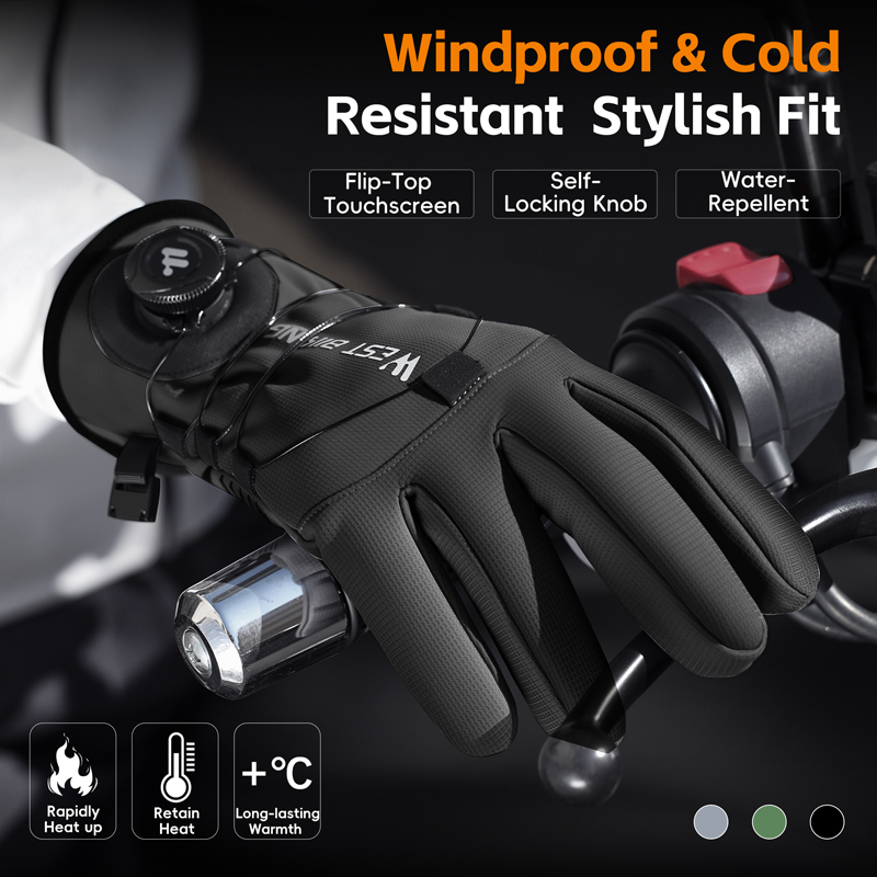 Winter Bike Gloves Magnetic Qu - Winter Glove Insulated reseña y precio