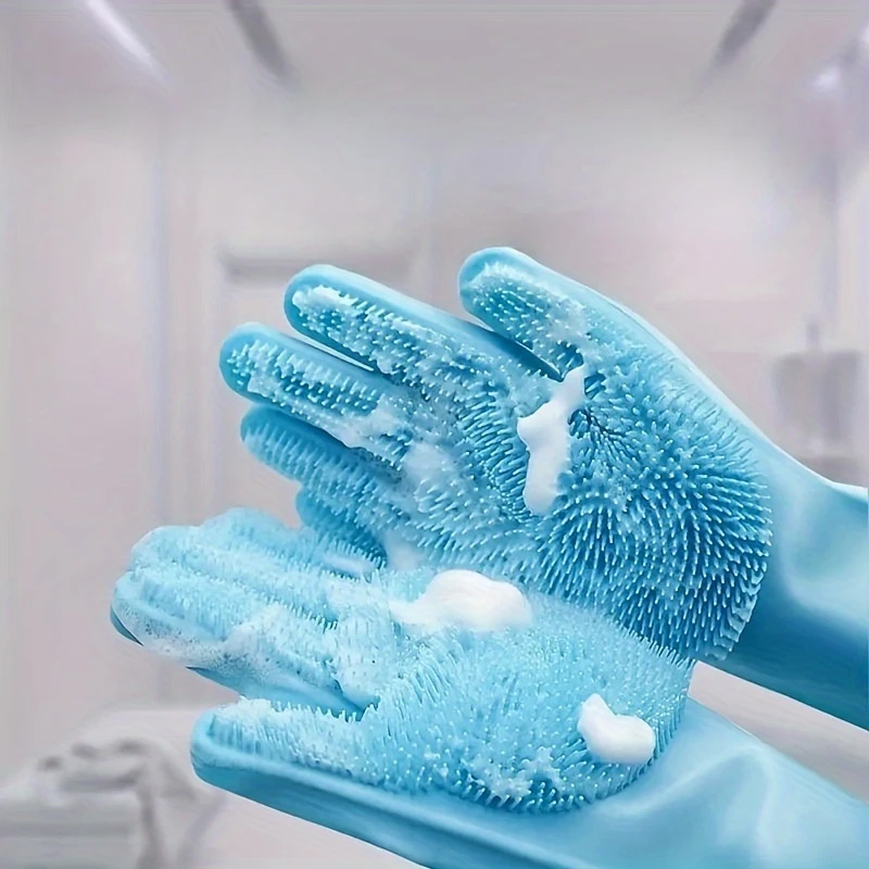 Pet Bathing & Massage Silicone - Rubber Glove Cleaning reseña y precio