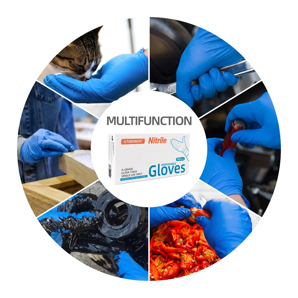 Nitrile Exam Gloves-Blue Latex - Exam Glove Nitrile reseña y precio