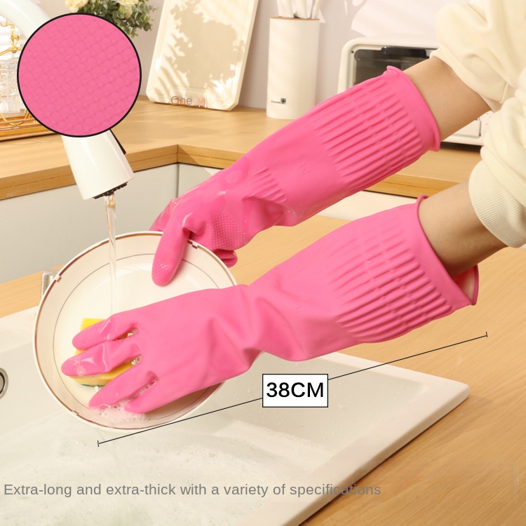38cm Extra Thick Pink Rubber D - Dish Glove Rubber reseña y precio
