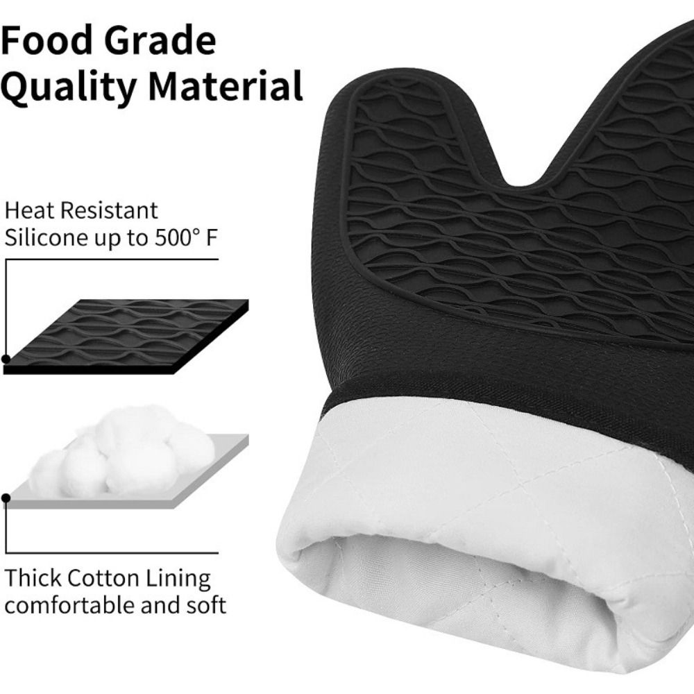 Food Grade Silicone Oven Mitts - Oven Mitt Silicone reseña y precio