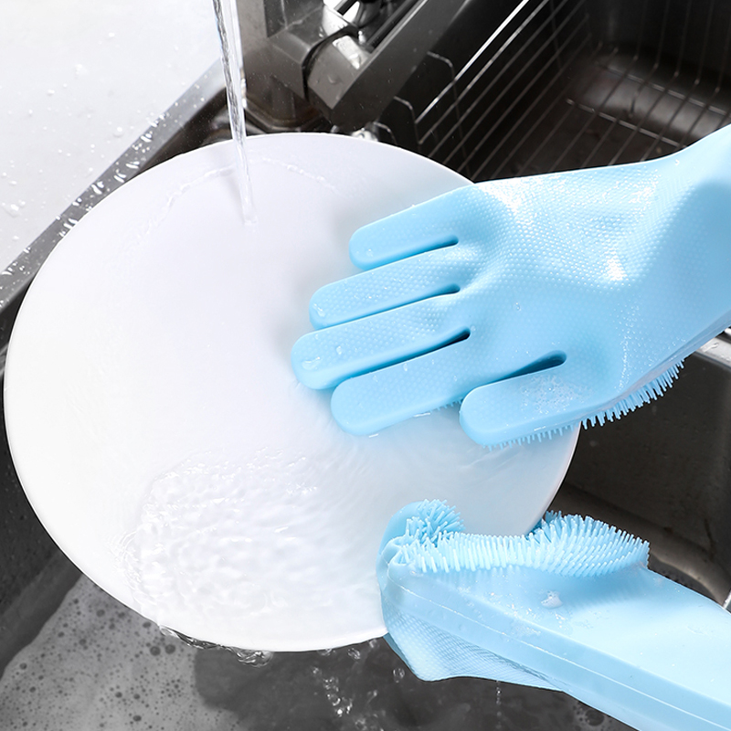 Dishwashing Cleaning Gloves Ma - Dish Glove Rubber reseña y precio