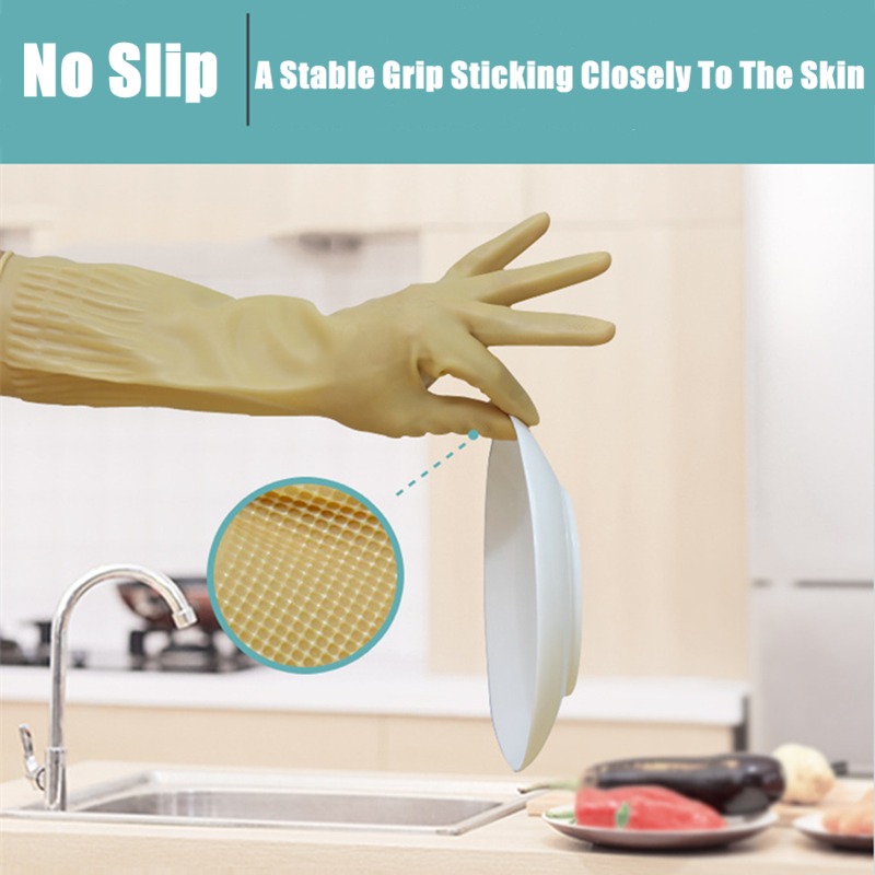Long Reusable Rubber Dishwashi - Dish Glove Rubber reseña y precio