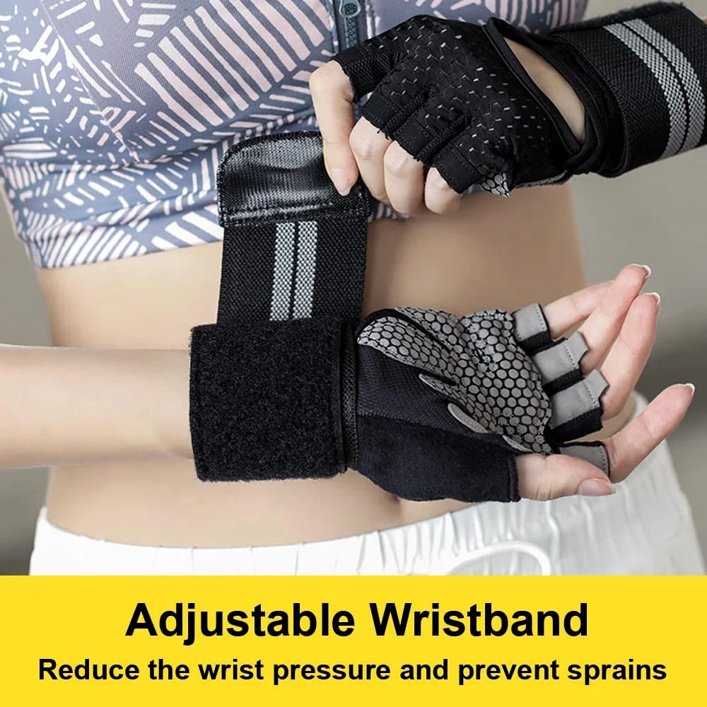 1Pair Half Finger Gym Fitness  - Workout Glove Gym reseña y precio