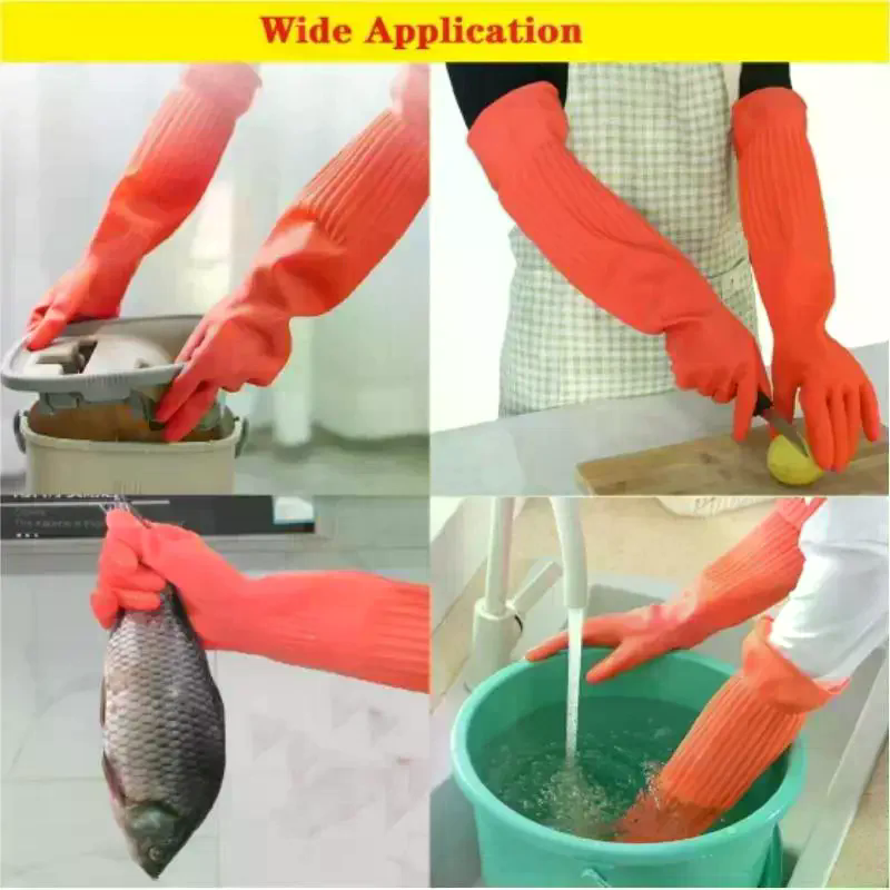 Long Reusable Rubber Dishwashi - Dish Glove Rubber reseña y precio