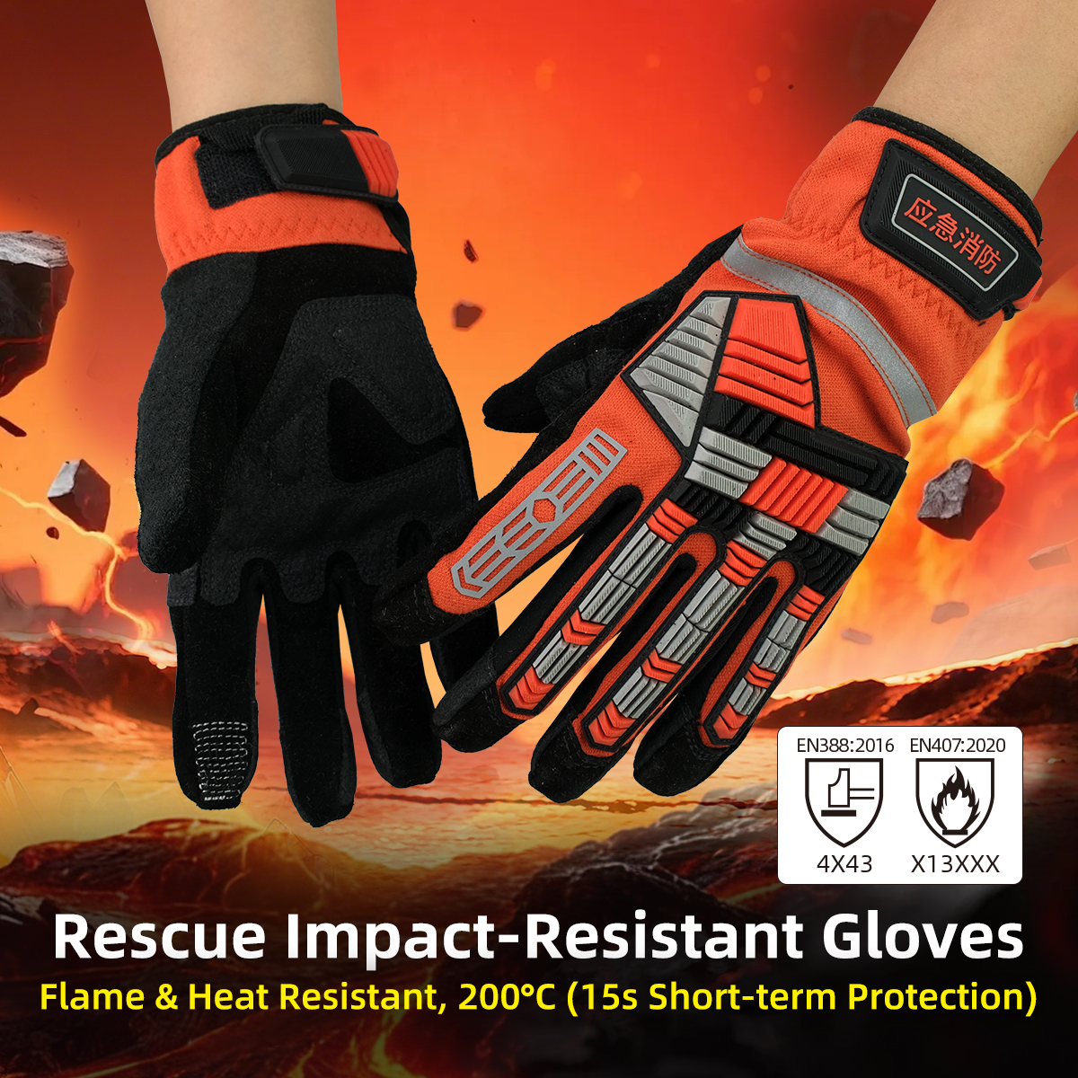 XYEHS 1 Pair TPR Impact Resist - Work Glove Impact reseña y precio
