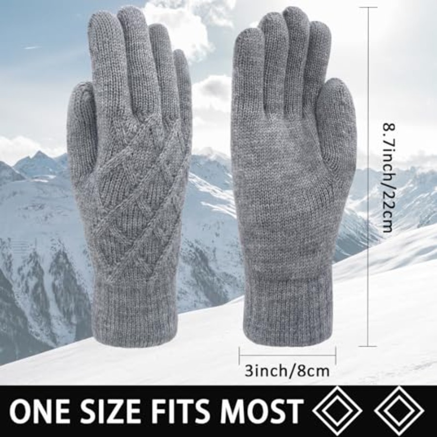 Winter Wool Gloves for Women M - Wool Glove Lined reseña y precio