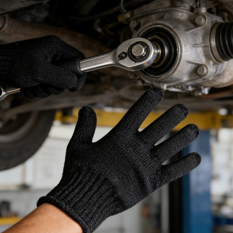 1 Pair Black Steel Wire Metal  - Cut Resistant Glove reseña y precio