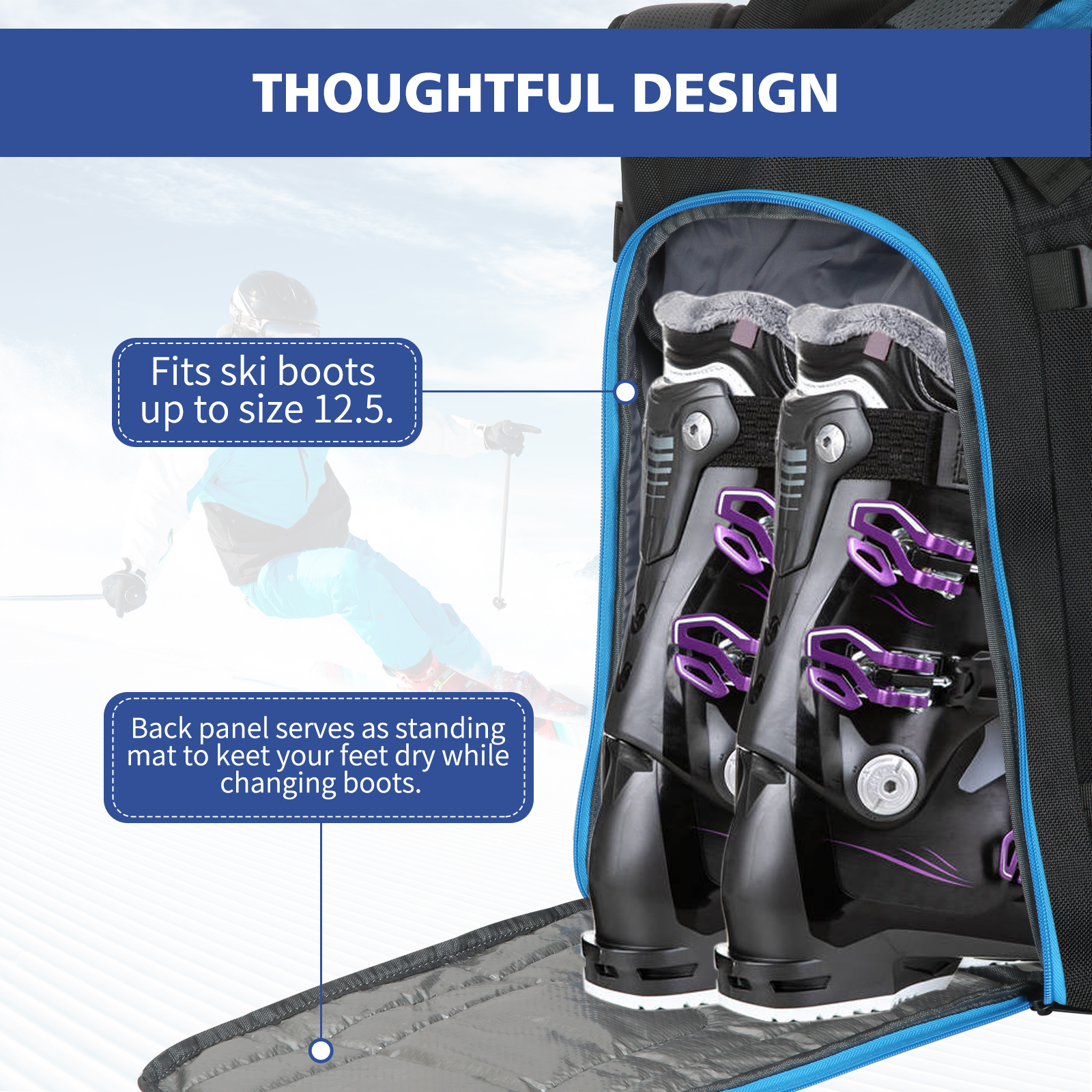 Ski Boots Bag Outdoor Skiing C - Ski Glove Waterproof reseña y precio